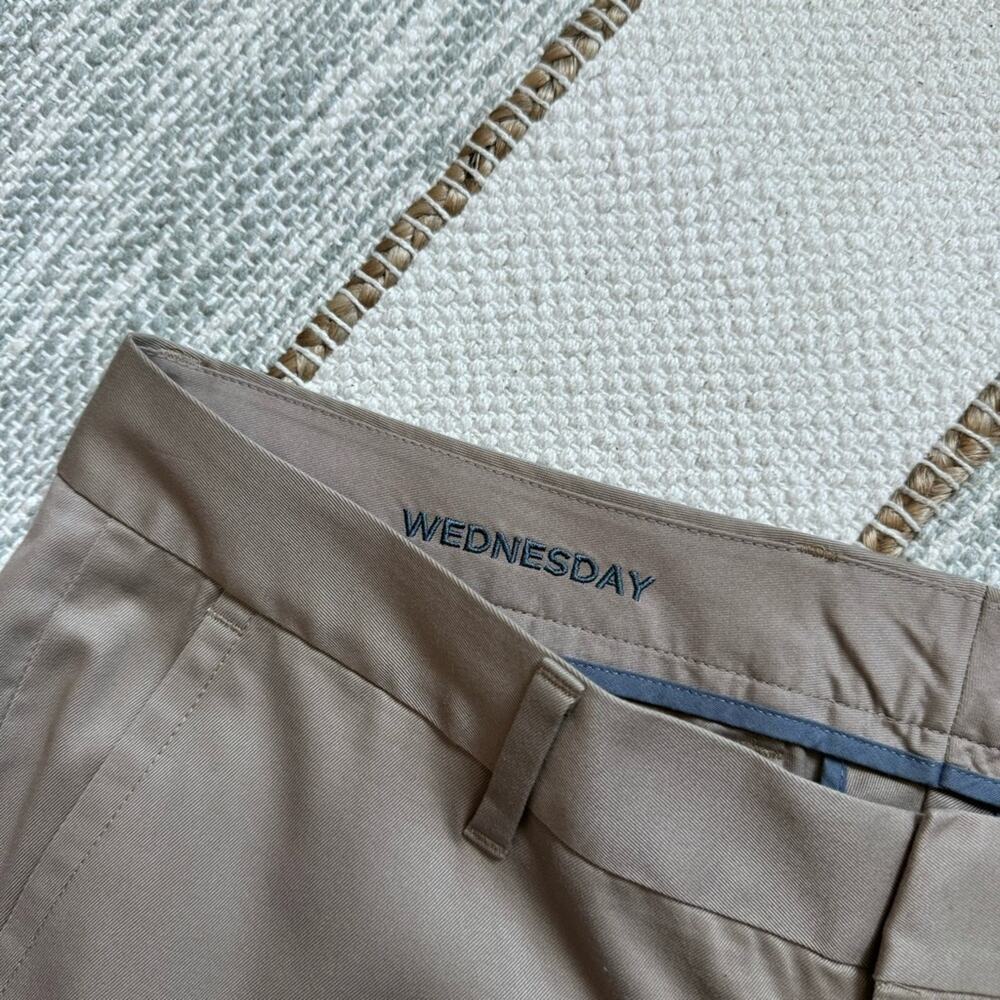 Bonobos Weekday Wednesday Tan Khaki Mid Rise Straight Slim Leg Men’s Size 33x36 - Picture 8 of 10